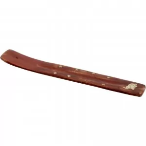Brass Inlaid Mango Wood Ash Catcher ~ Elephant